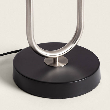 Lámpara de Mesa Metal y Tela Duque