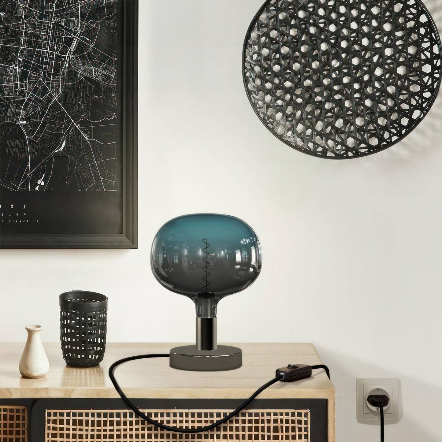 Lámpara de Mesa Metálica Posaluce Cobble Creative-Cables ABM21VBODEUBRX03-L