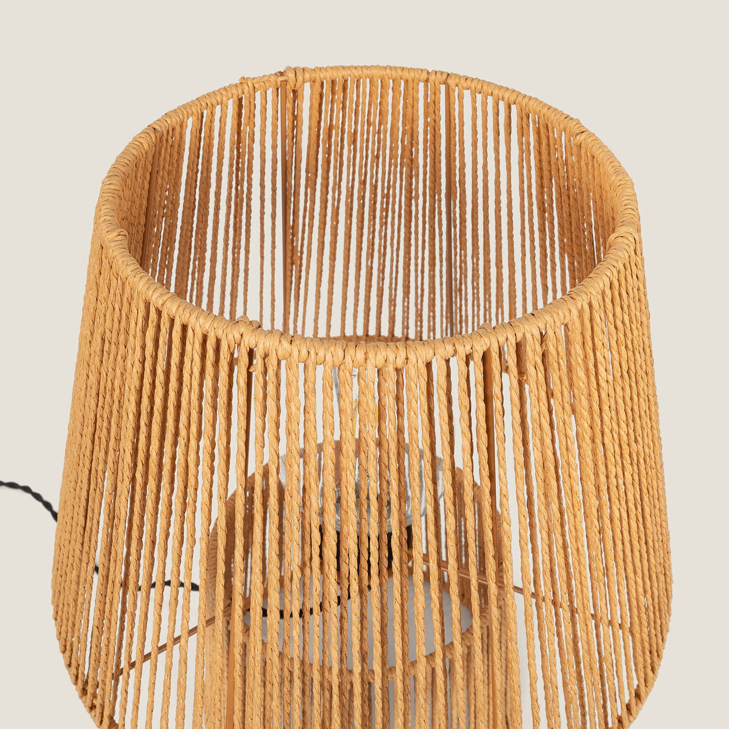 Lámpara de Mesa Papel Trenzado Kala Gardenia