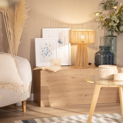 Lámpara de Mesa Papel Trenzado Kala Lilium