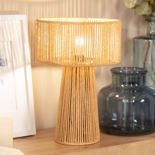 Lámpara de Mesa Papel Trenzado Kala Lilium