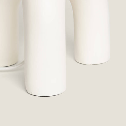 Lámpara de Mesa Papel Trenzado y Resina Otilia