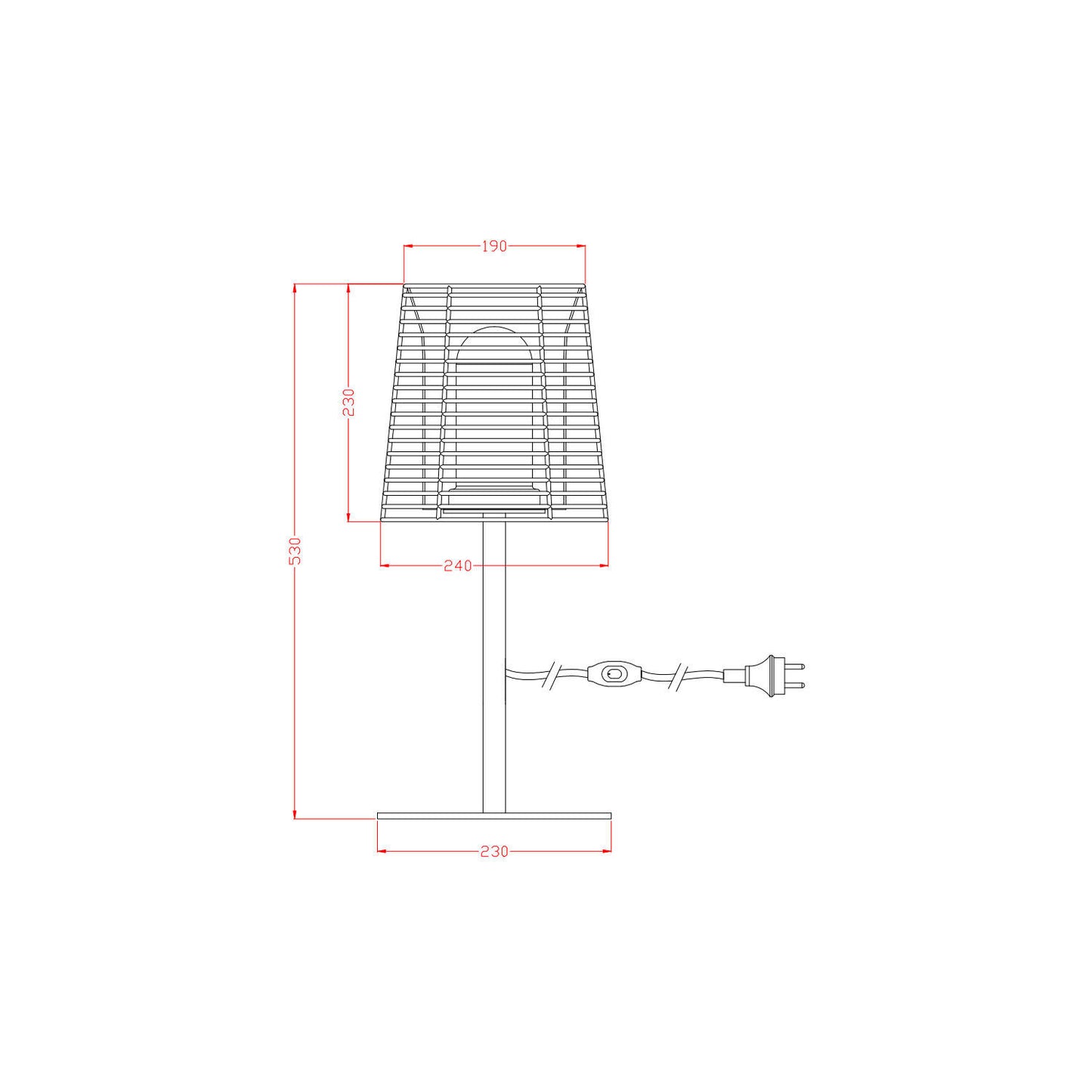 Lámpara de Mesa para Exterior Asha