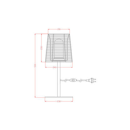 Lámpara de Mesa para Exterior Asha