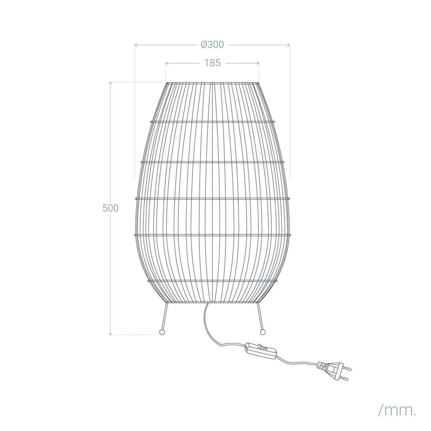 Lámpara de Mesa para Exterior Ratán Annecy