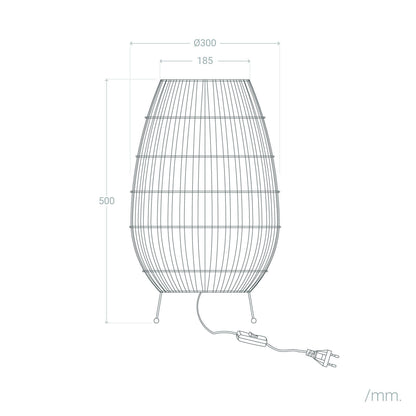 Lámpara de Mesa para Exterior Ratán Annecy