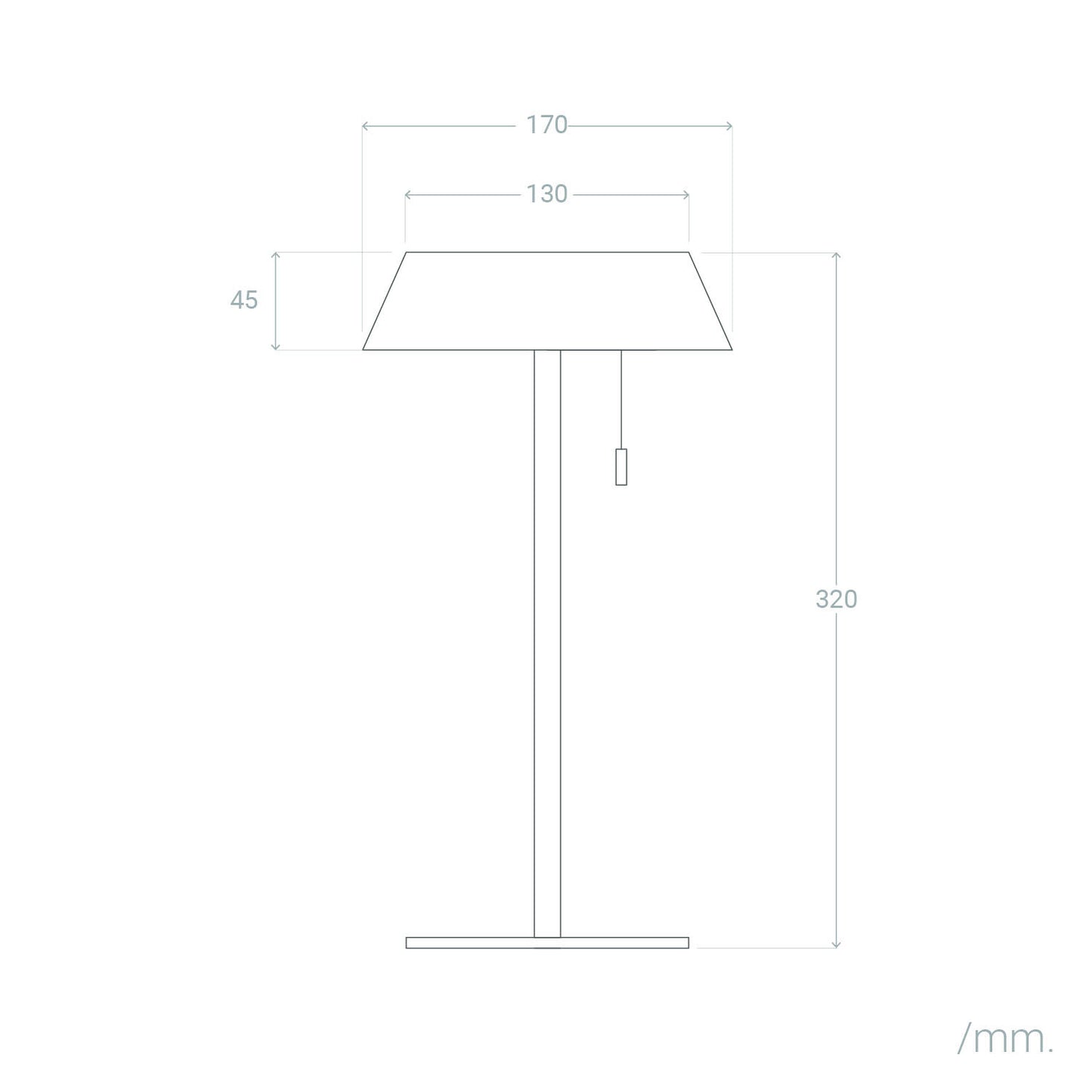 Lámpara de Mesa Solar Exterior LED 1.2W Metal Aldana