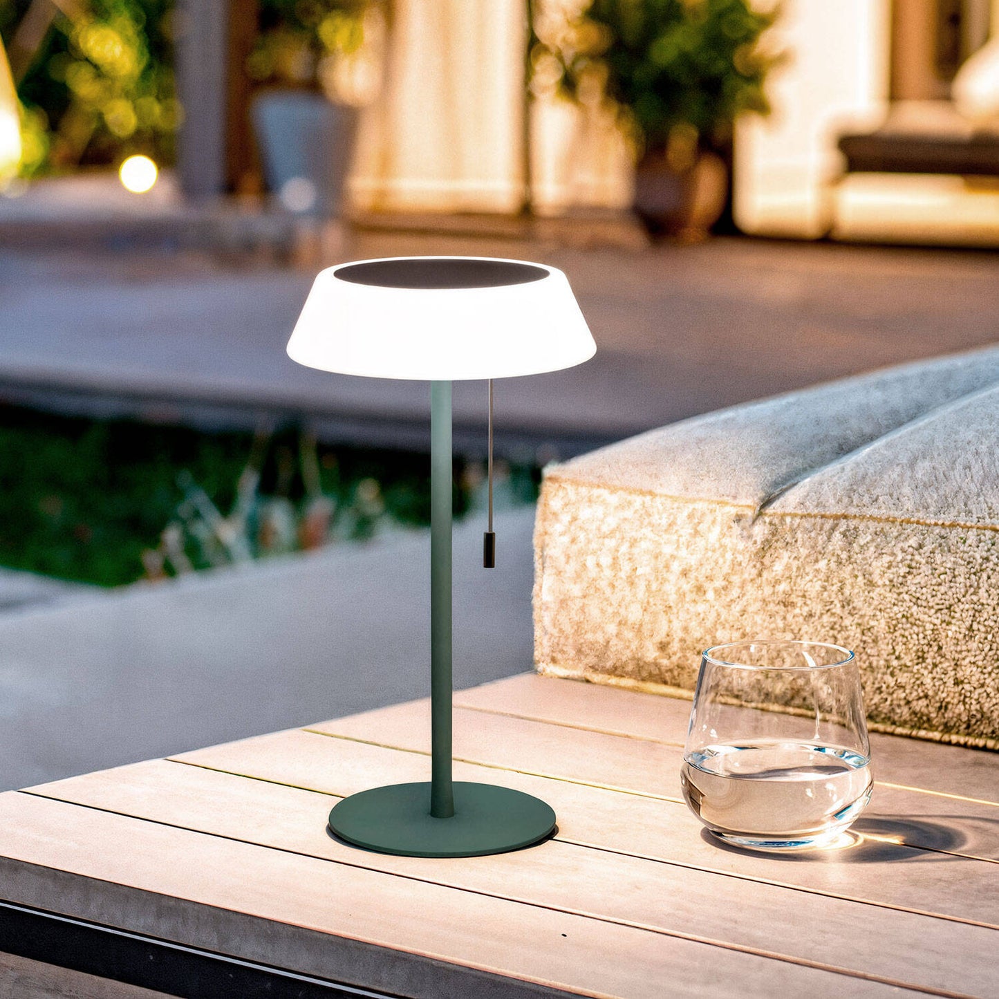 Lámpara de Mesa Solar Exterior LED 1.2W Metal Aldana