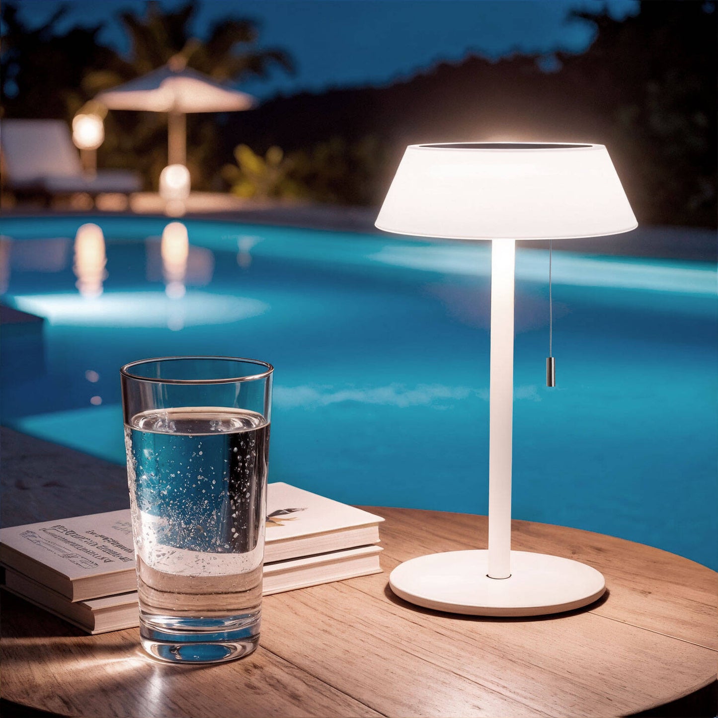 Lámpara de Mesa Solar Exterior LED 1.2W Metal Aldana
