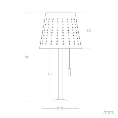 Lámpara de Mesa Solar Exterior LED Portátil con Batería USB Recargable Banate