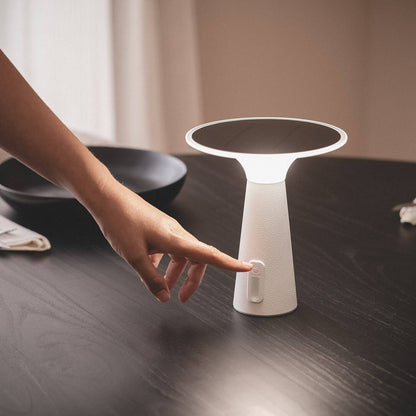 Lámpara de Mesa Solar Exterior LED Portátil con Batería USB Recargable Soucha