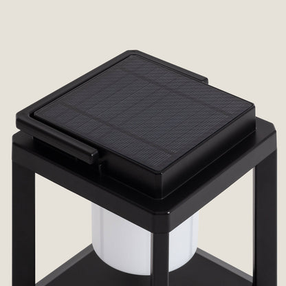 Lámpara de Mesa Solar LED Portátil Aluminio Perlico