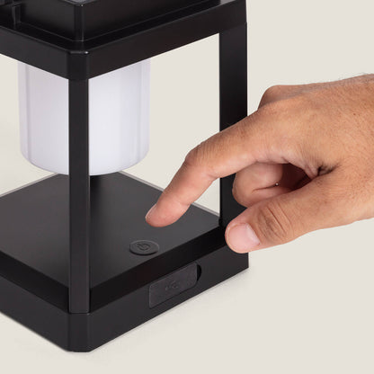 Lámpara de Mesa Solar LED Portátil Aluminio Perlico