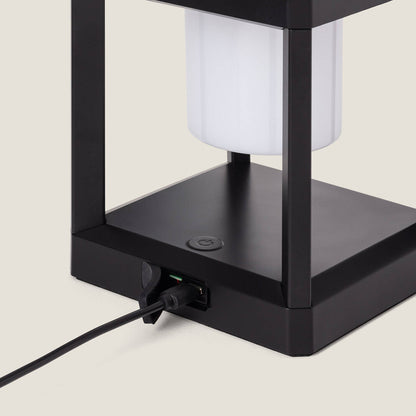 Lámpara de Mesa Solar LED Portátil Aluminio Perlico