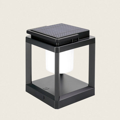 Lámpara de Mesa Solar LED Portátil Aluminio Perlico