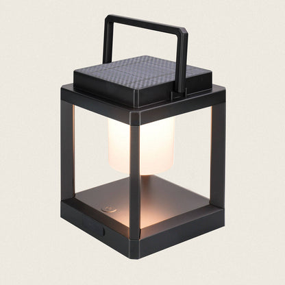 Lámpara de Mesa Solar LED Portátil Aluminio Perlico