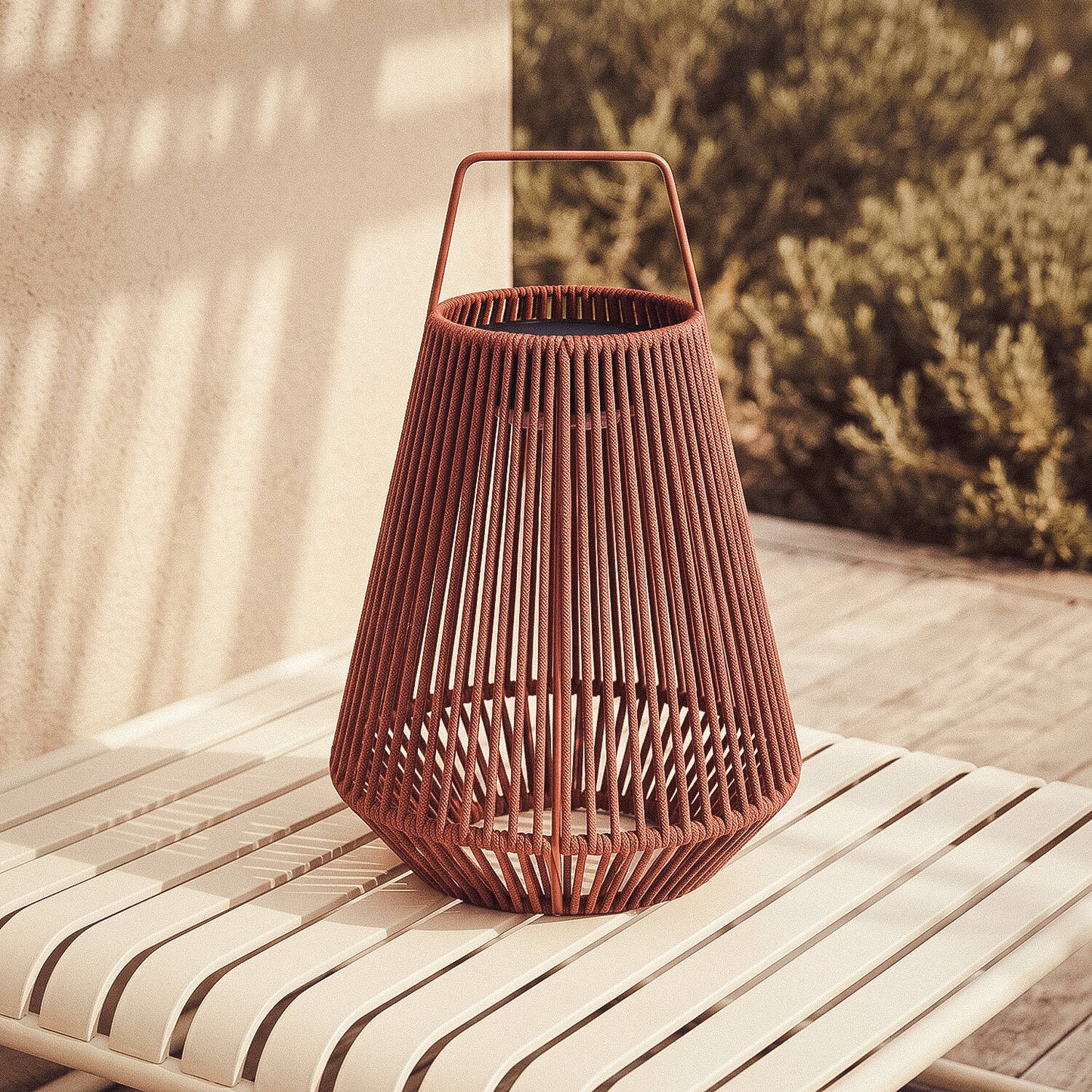 Lámpara de Mesa Solar Tali de Cuerda para Exterior