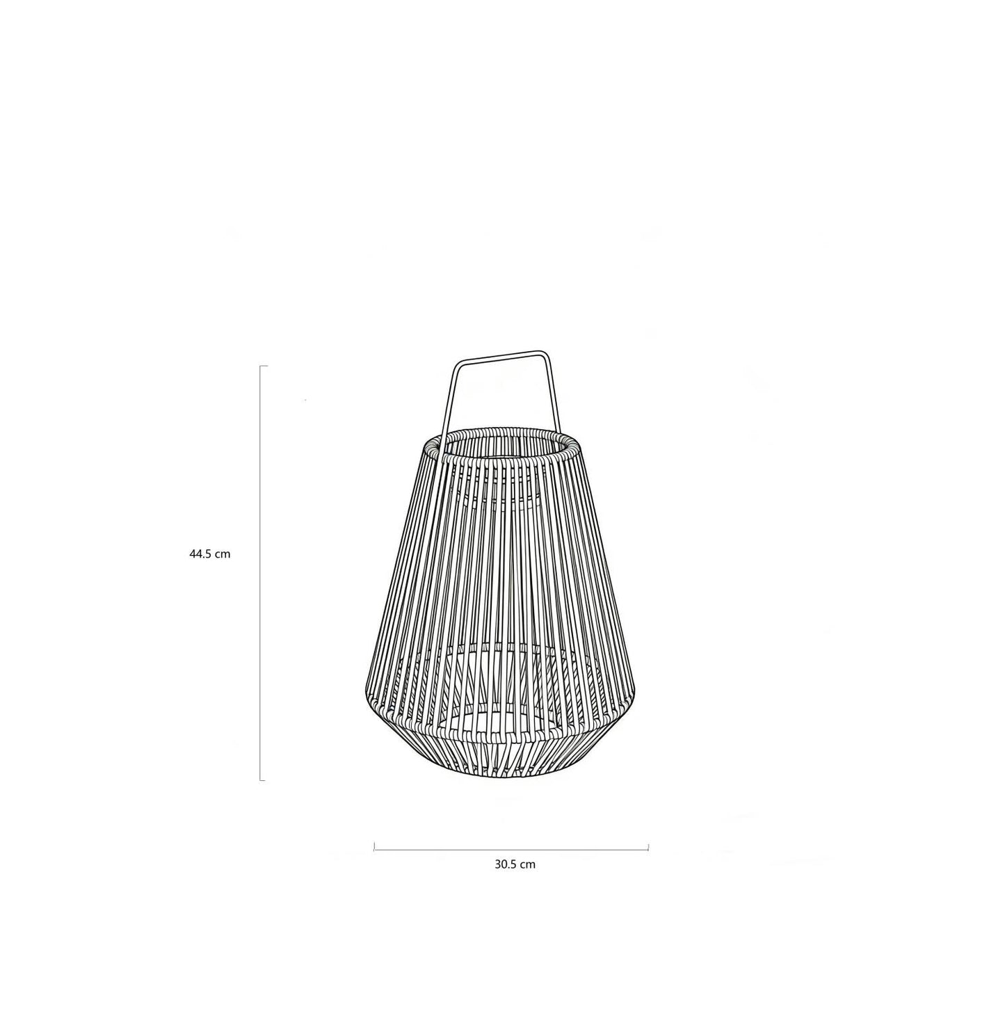 Lámpara de Mesa Solar Tali de Cuerda para Exterior
