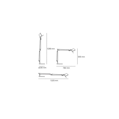 Lámpara de Mesa Tolomeo con Pinza ARTEMIDE