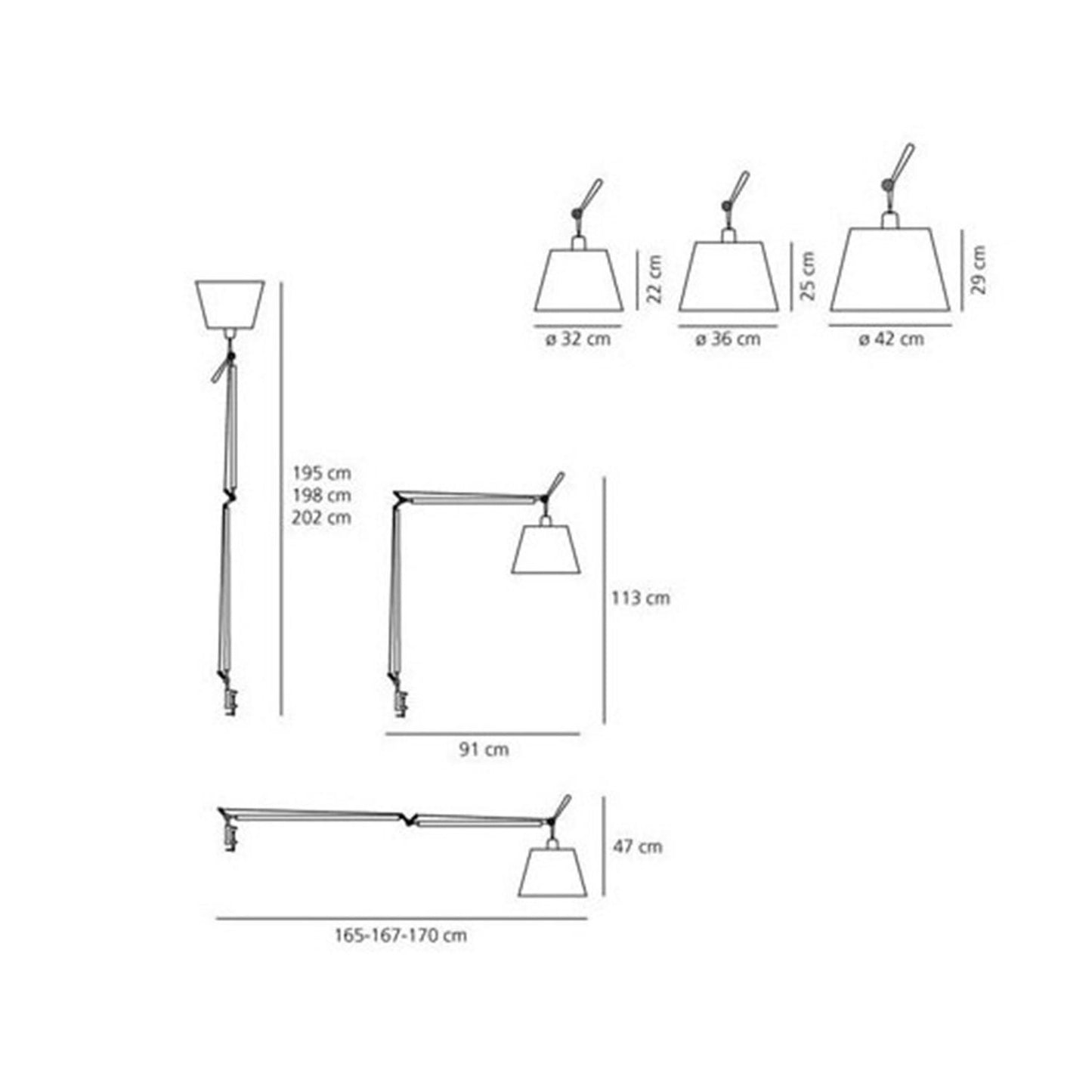 Lámpara de Mesa Tolomeo Mega con Pinza con Interruptor ARTEMIDE