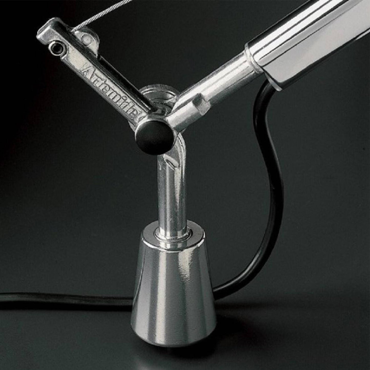 Lámpara de Mesa Tolomeo Micro con Soporte Fijo Blanco Brillo ARTEMIDE