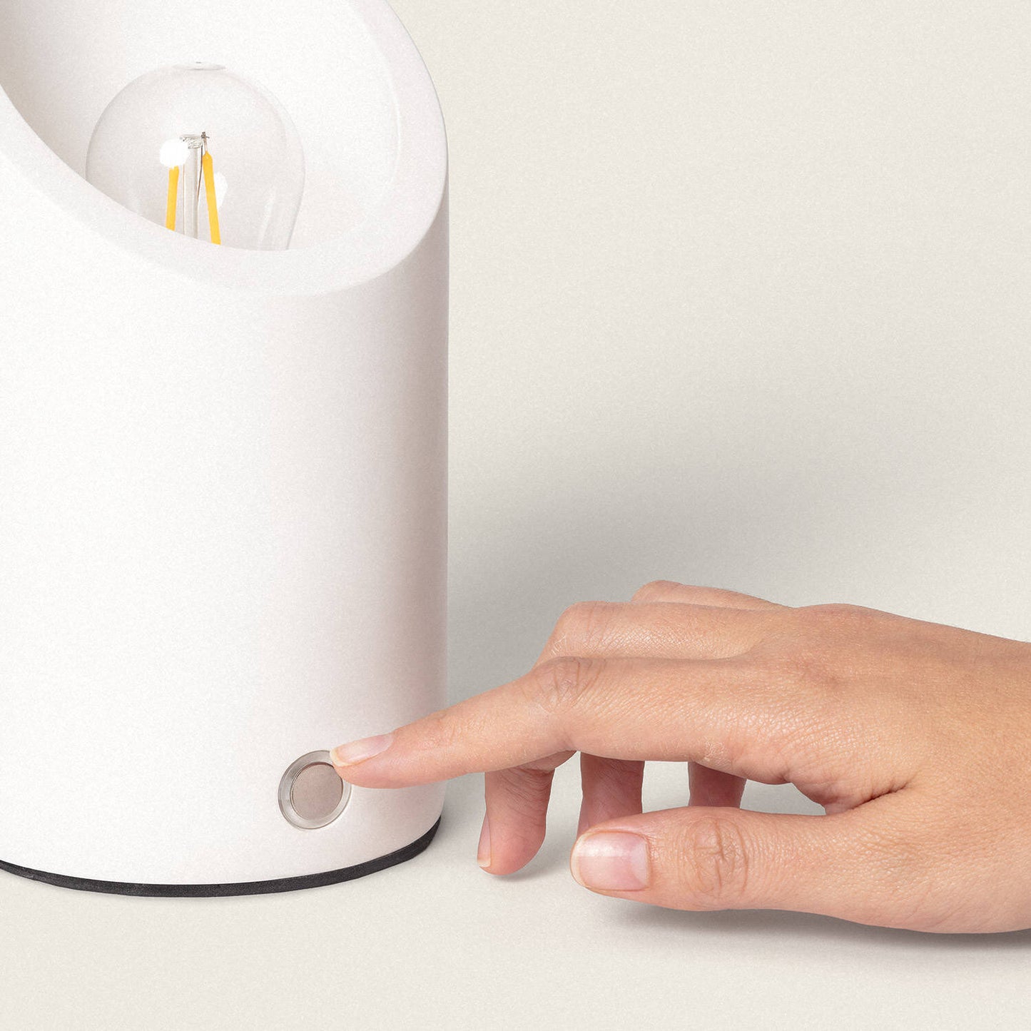 Lámpara de Mesa Yeso Rise Uplighter con Batería USB Recargable
