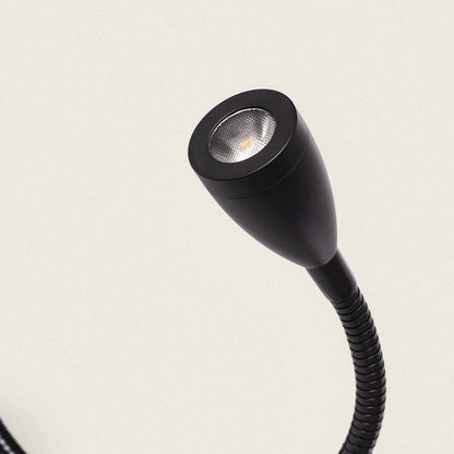Lámpara de Pared con Luz de Lectura 2.5W Metal Black-Kianga