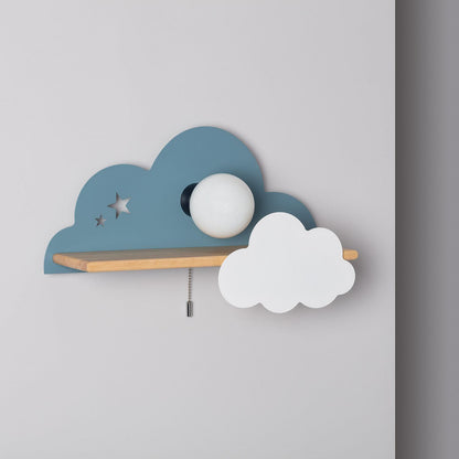 Lámpara de Pared de Madera y Metal Infantil Mahina