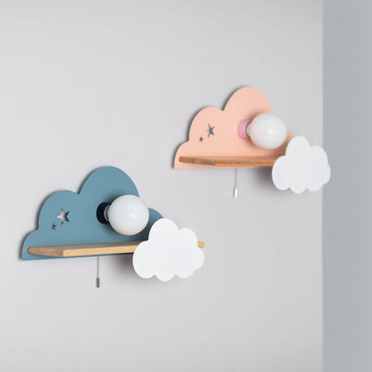 Lámpara de Pared de Madera y Metal Infantil Mahina