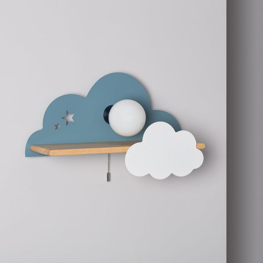Lámpara de Pared de Madera y Metal Infantil Mahina