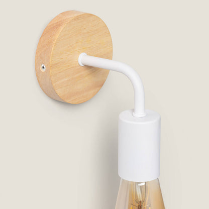 Lámpara de Pared de Madera y Metal Jedali