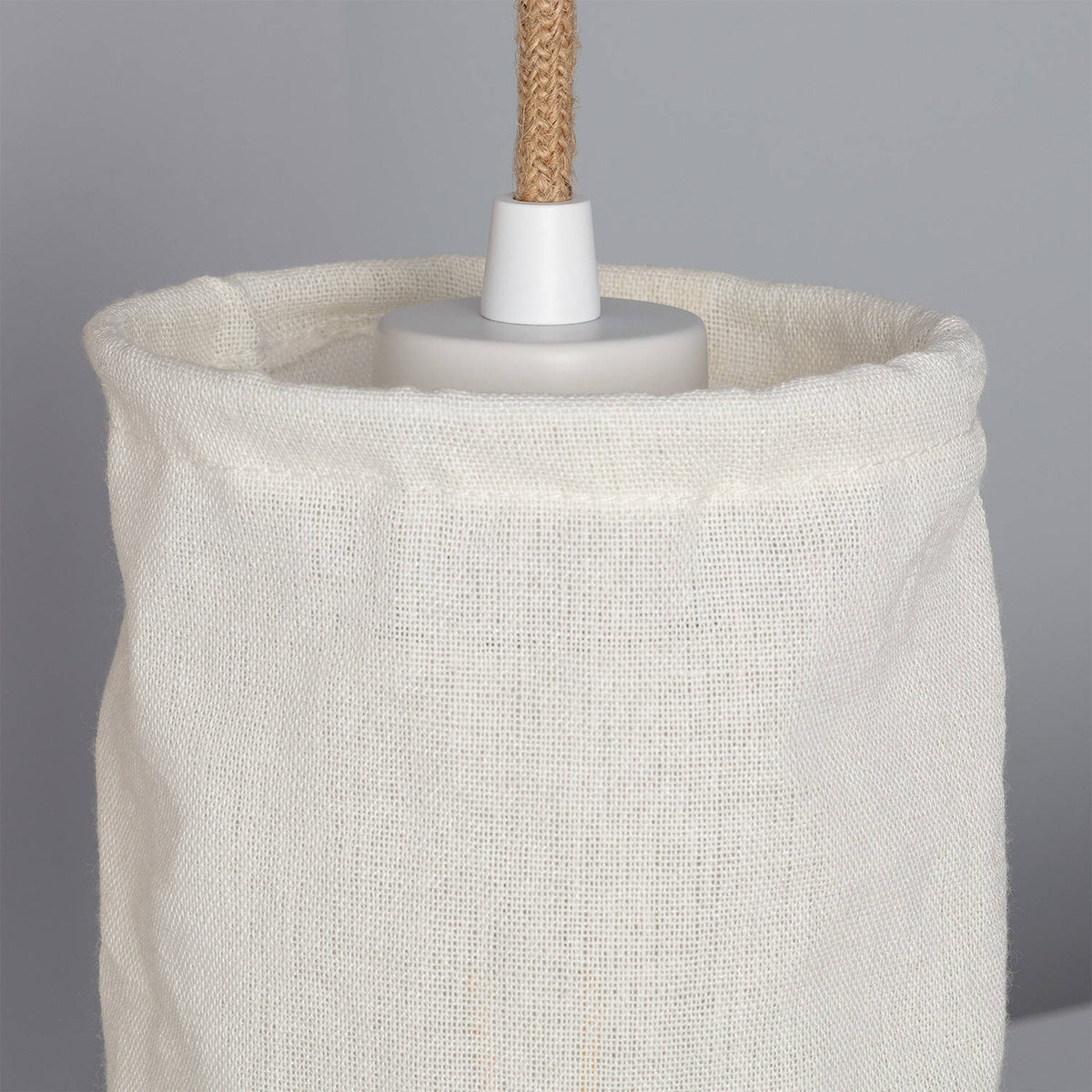 Lámpara de Pared de Madera y Tela Kanzu