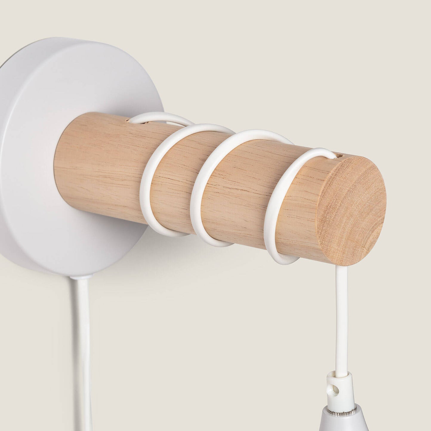 Lámpara de Pared de Madera y Metal Monah