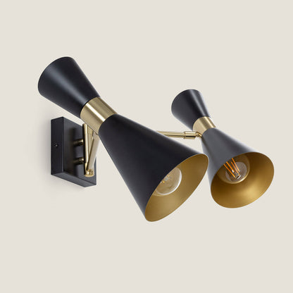 Lámpara de Pared Orientable Metal 2 Focos Jigger