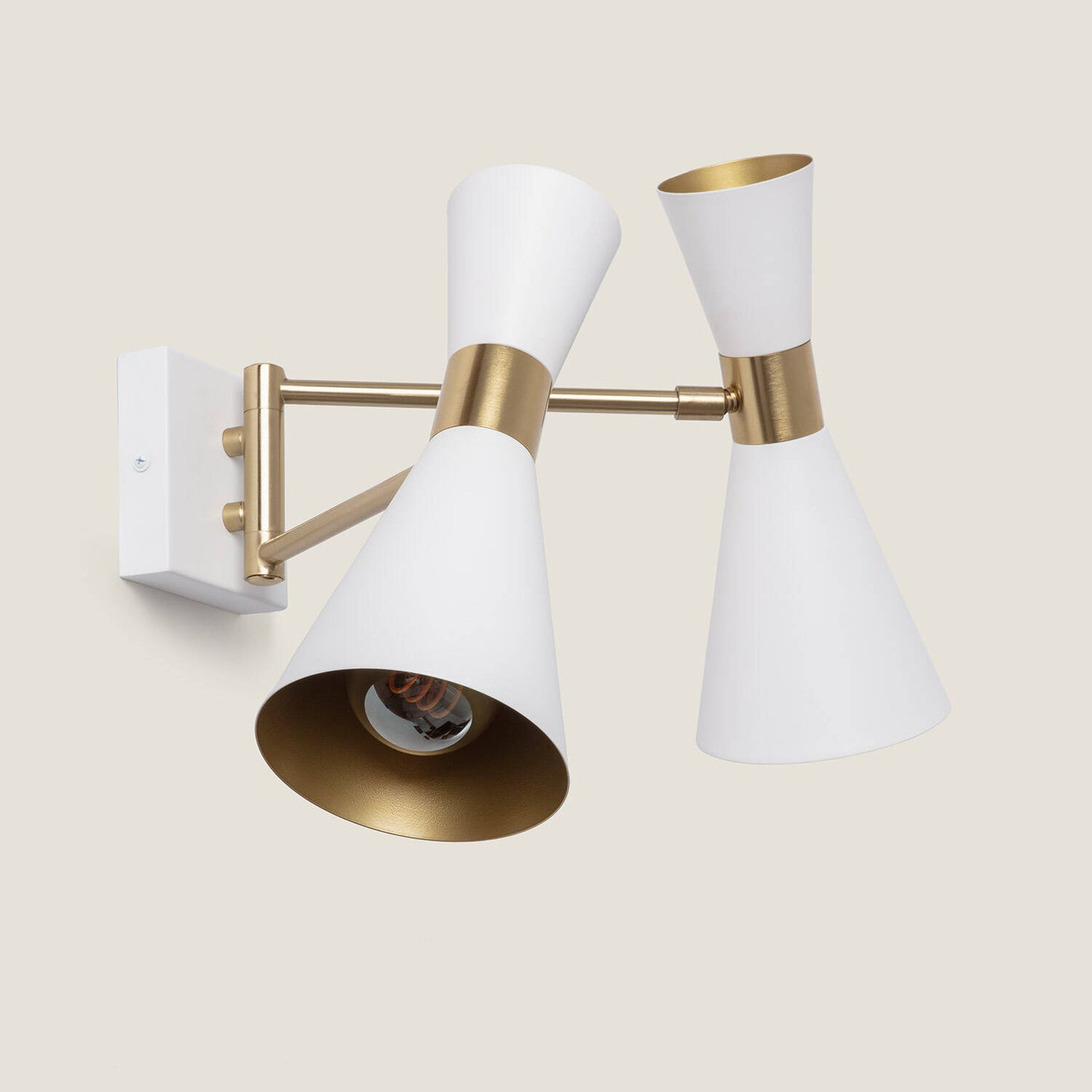 Lámpara de Pared Orientable Metal 2 Focos Jigger