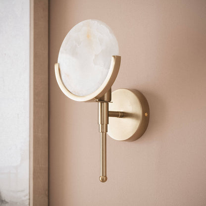 Lámpara de Pared de Metal y Cristal Frome