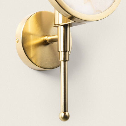 Lámpara de Pared de Metal y Cristal Frome