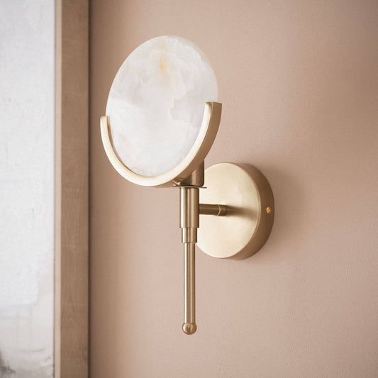 Lámpara de Pared de Metal y Cristal Frome