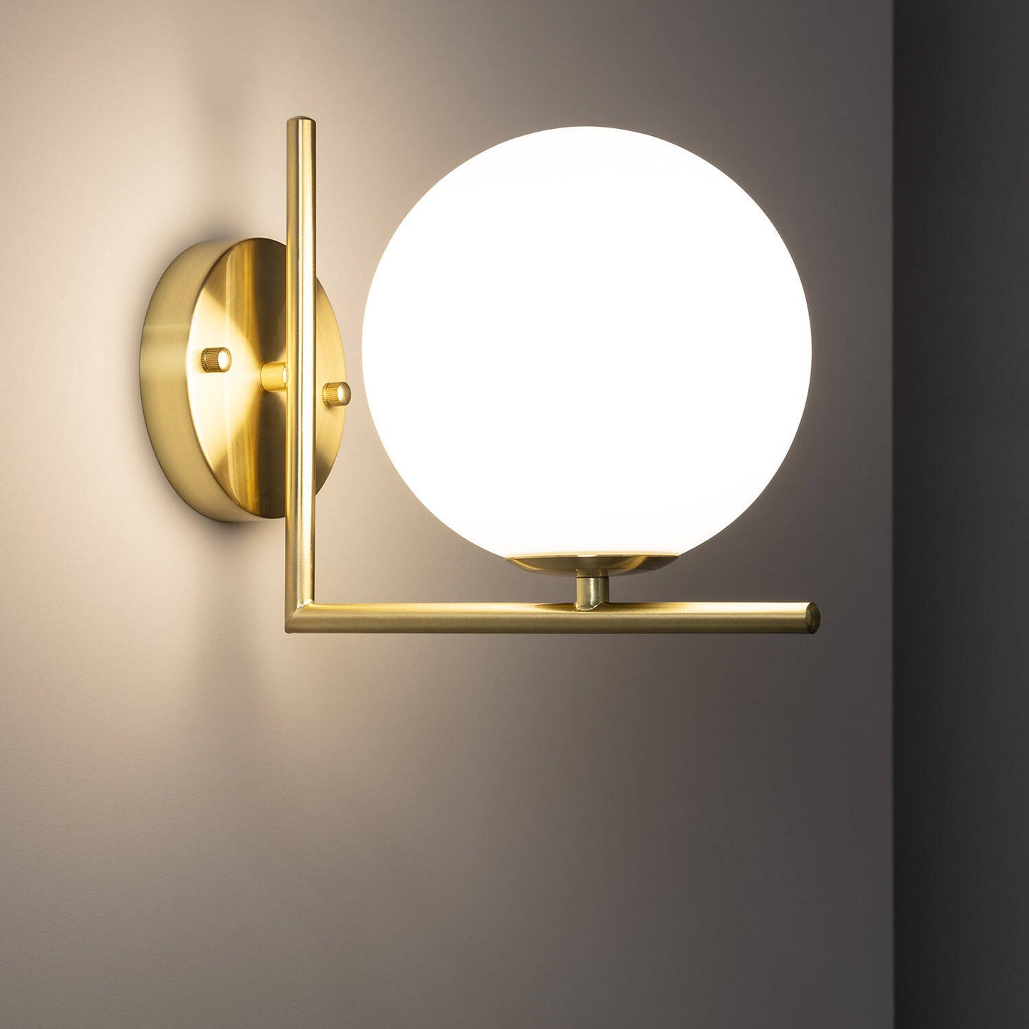 Lámpara de Pared de Metal y Cristal Moonlight Design