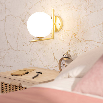 Lámpara de Pared de Metal y Cristal Moonlight Design