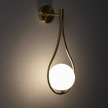 Lámpara de Pared de Metal y Cristal Moonlight