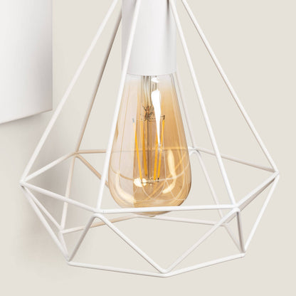 Lámpara de Pared de Metal y Madera Sardo
