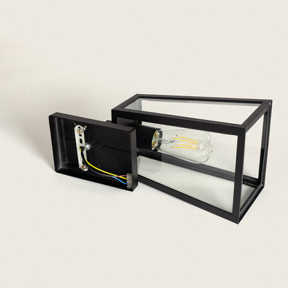 Lámpara de Pared Exterior Aluminio y Cristal Karan