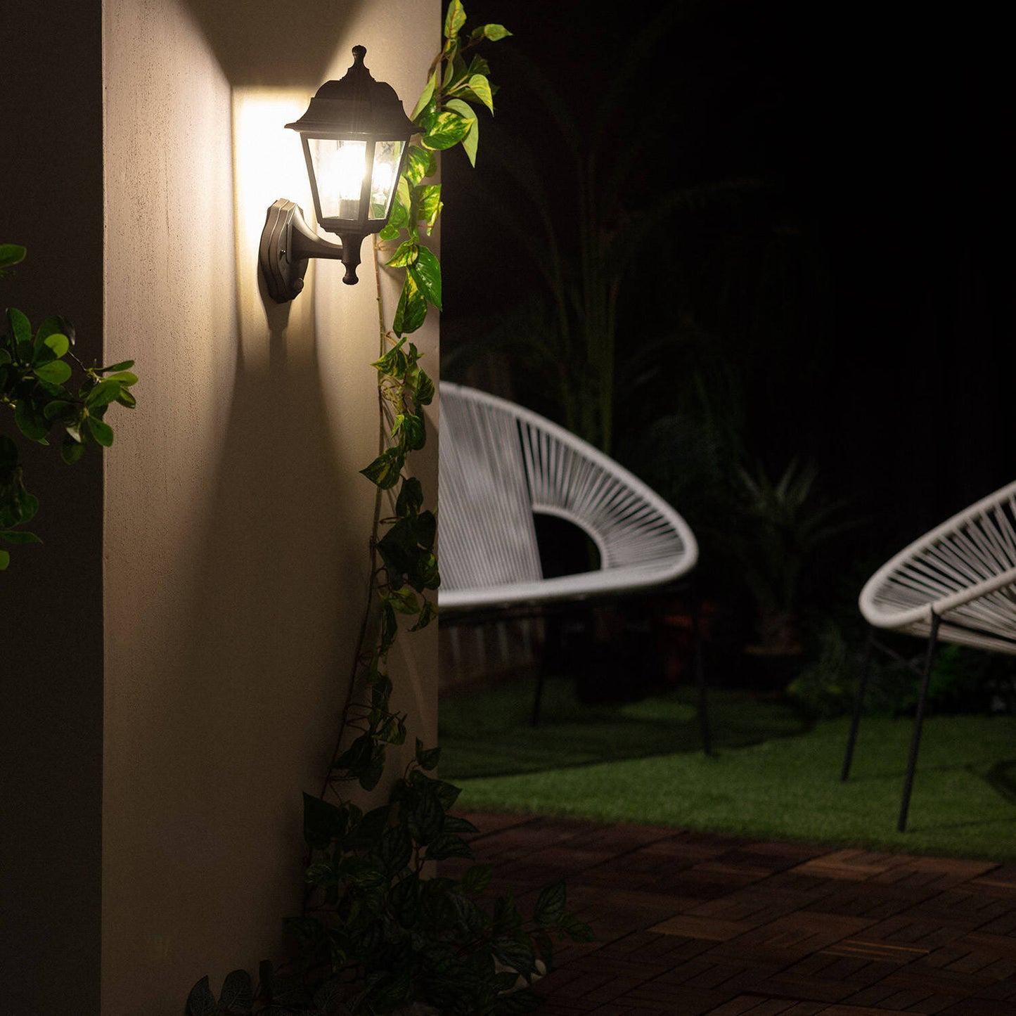 Lámpara de Pared Exterior con Detector de Movimiento PIR Mini Villa