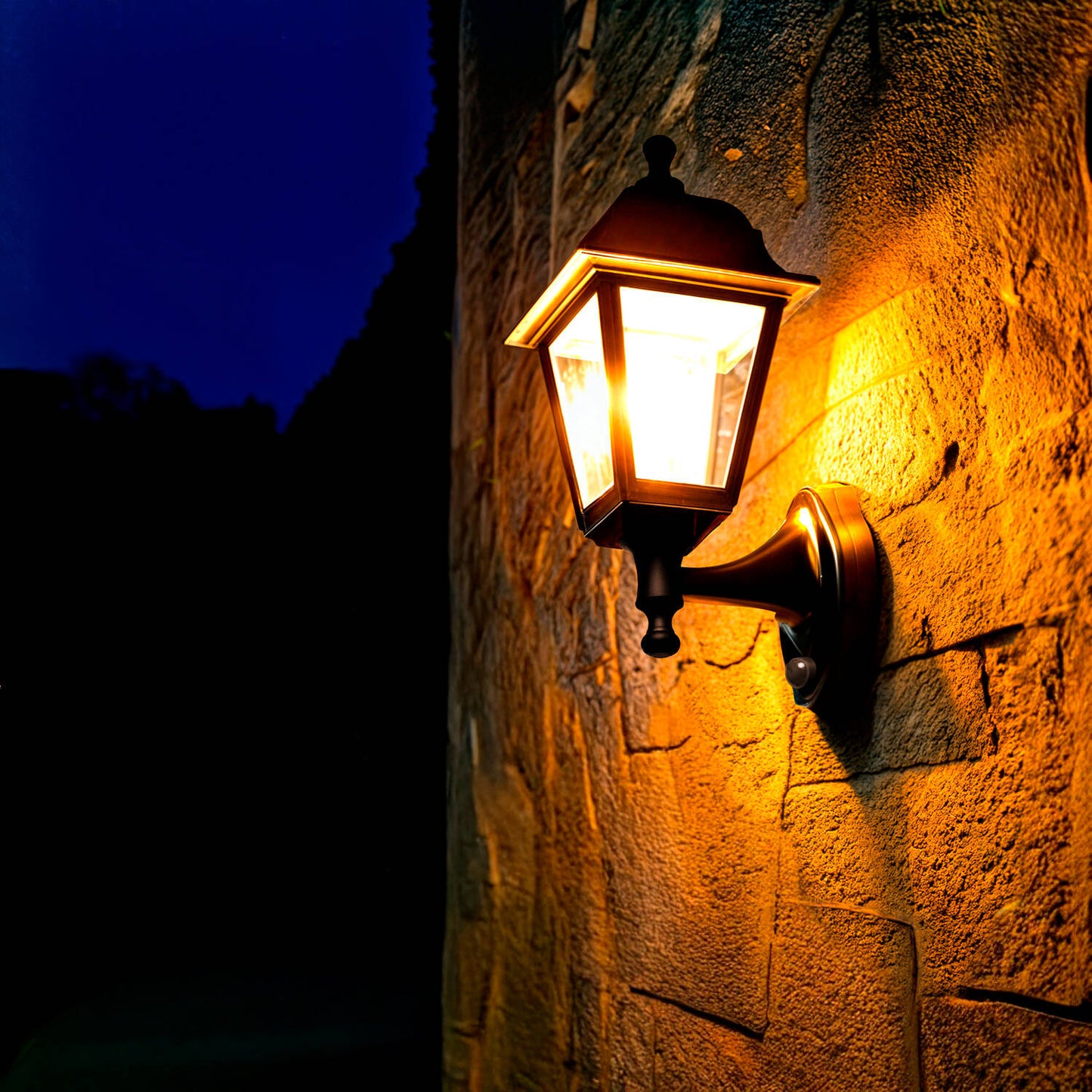 Lámpara de Pared Exterior con Detector de Movimiento PIR Mini Villa