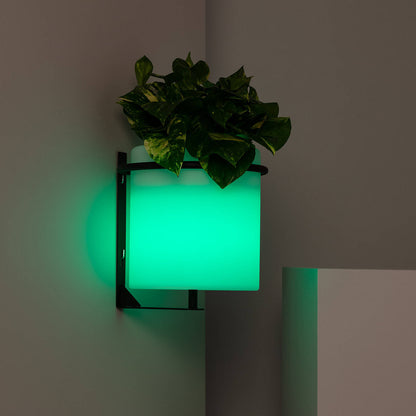 Lámpara de Pared Exterior LED Macetero 22cm RGBW Recargable IP65