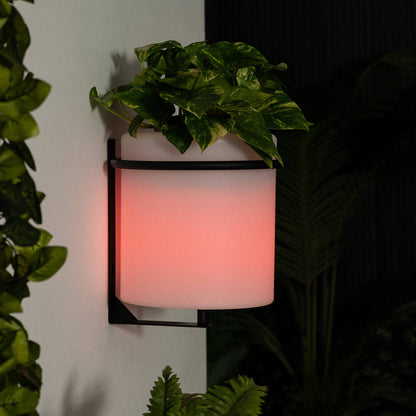 Lámpara de Pared Exterior LED Macetero 22cm RGBW Recargable IP65