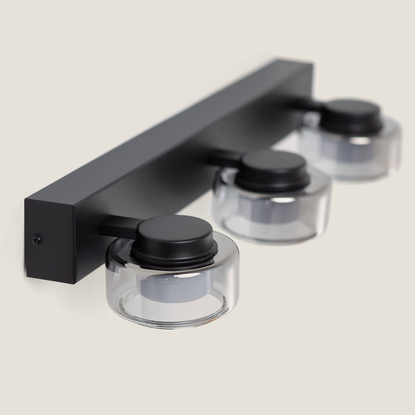 Lámpara de Pared LED 12W Baño CCT Seleccionable Metal y Cristal Zisna