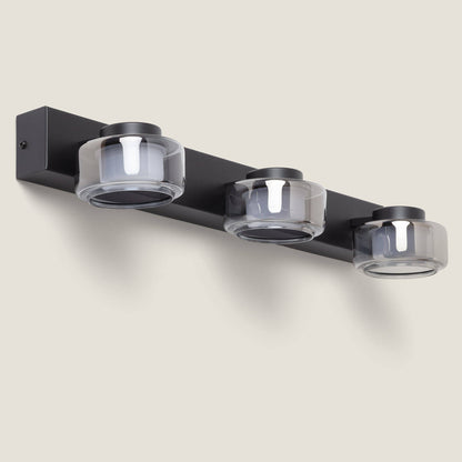 Lámpara de Pared LED 12W Baño CCT Seleccionable Metal y Cristal Zisna