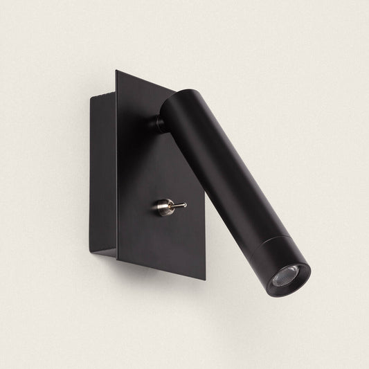 Lámpara de Pared LED 2.5W Cuadrada Metal con Puerto USB Gazny
